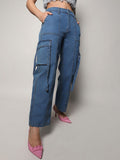 Campus Sutra Women Smart Low Distress Light Fade Jeans
