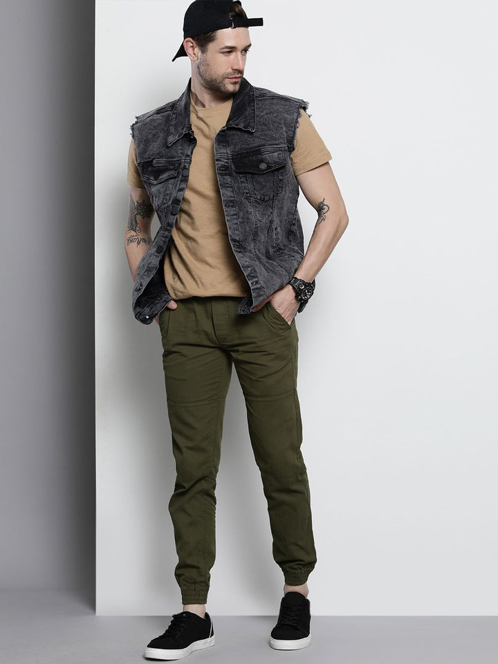 The Indian Garage Co Men Green Original Joggers Trousers