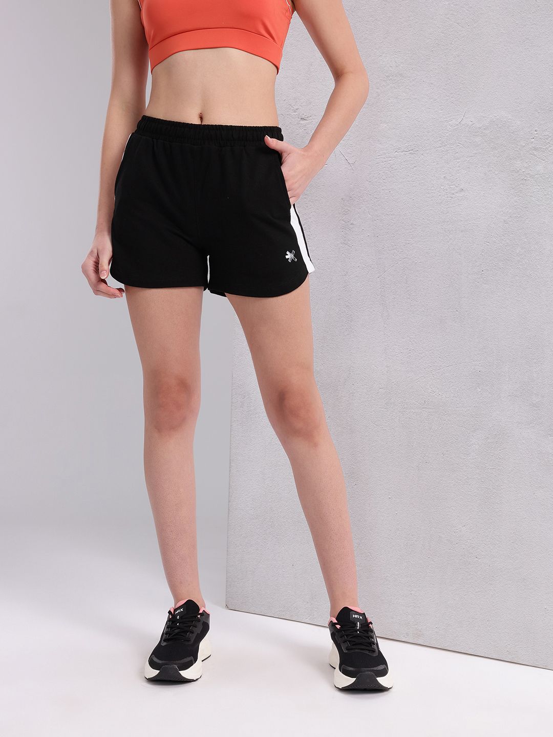 HRX by Hrithik Roshan Women Side Striped Training Shorts