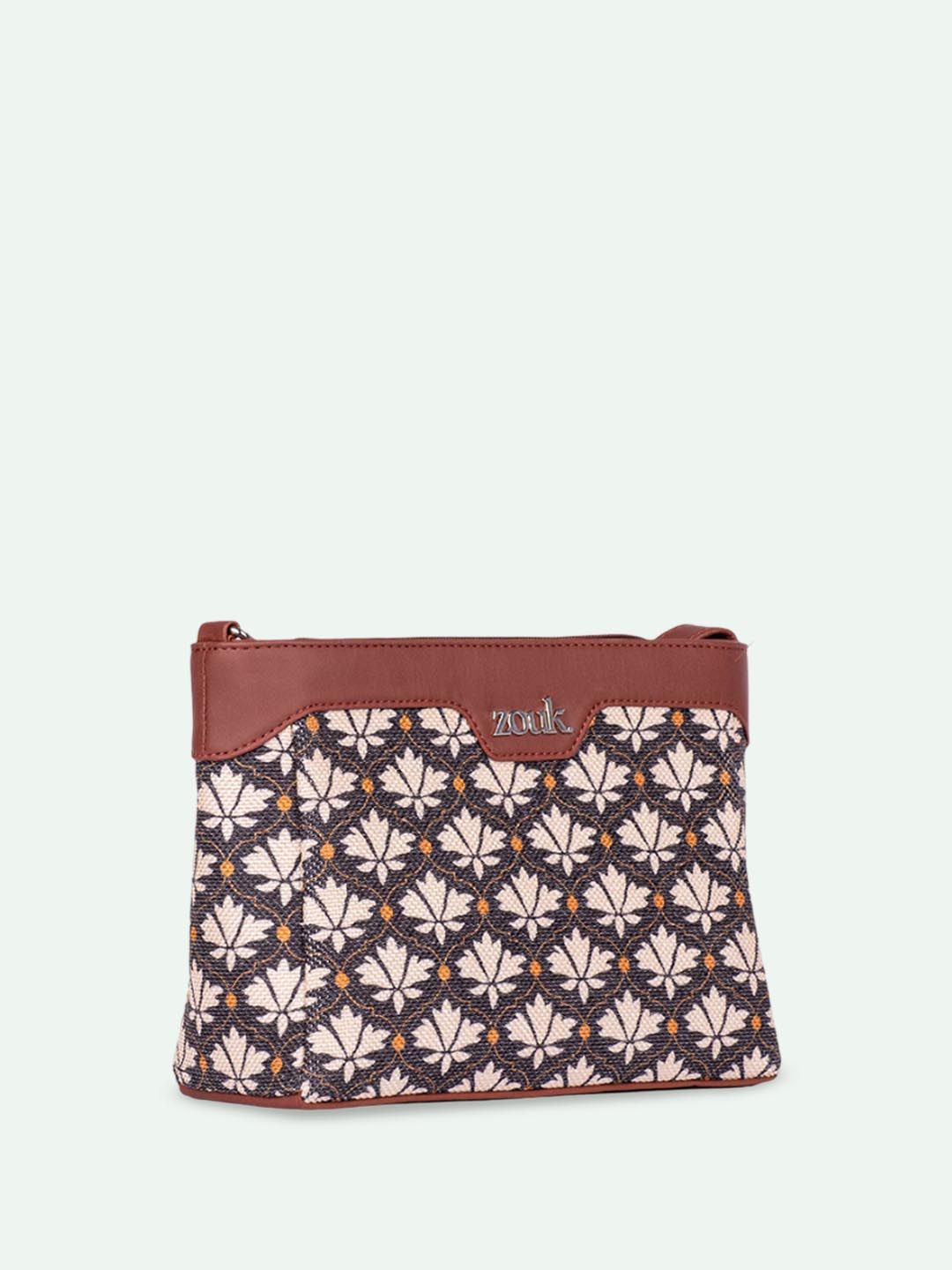 Zouk Bidri Kaiser Harmony Floral Printed Sling Sling Bag