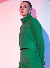 STREET 9 Turtle Neck Crop Top