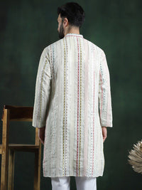 SOJANYA LUXE Cermin Sulam Karya Georgette Straigth Kurta