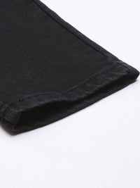 The Indian Garage Co Men Black Slim Fit Light Fade Stretchable Jeans