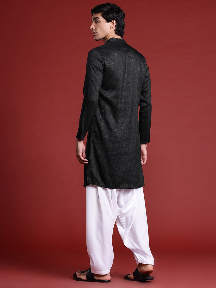 Anouk Tyohaar Collection Sequinned Asymmetric Kurta
