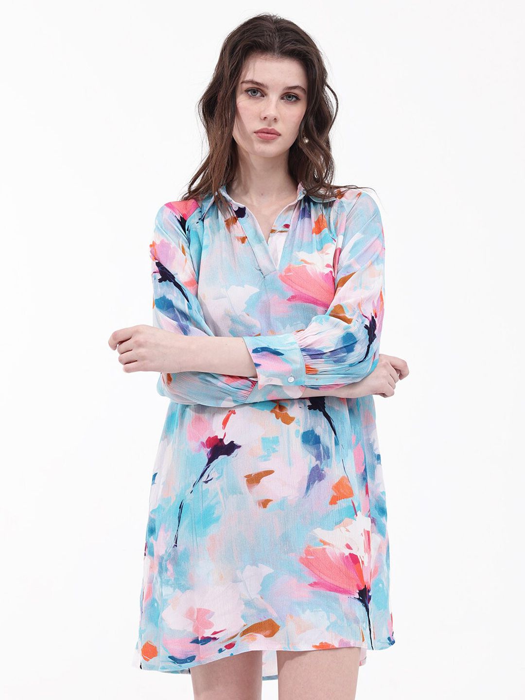 RAREISM Floral Print A-Line Dress