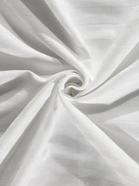 Moda Rapido X KLOTTHE White Striped 300 TC Bedsheet with 2 Pillow Covers