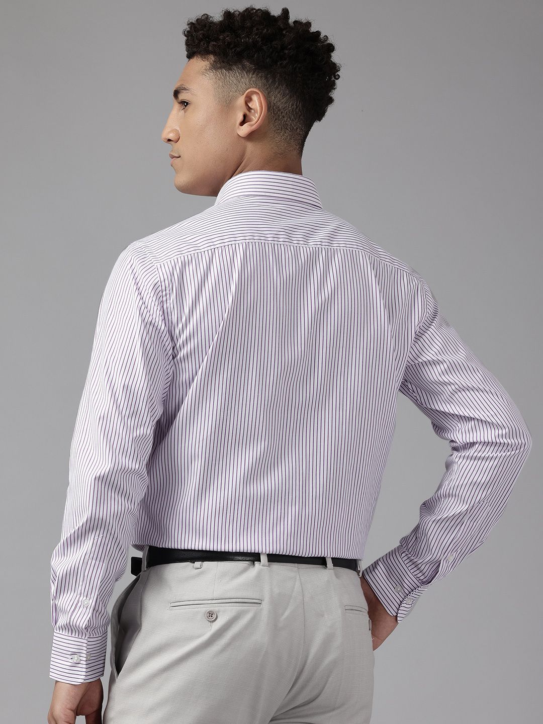 Park Avenue Slim Fit Striped Formal Shirt