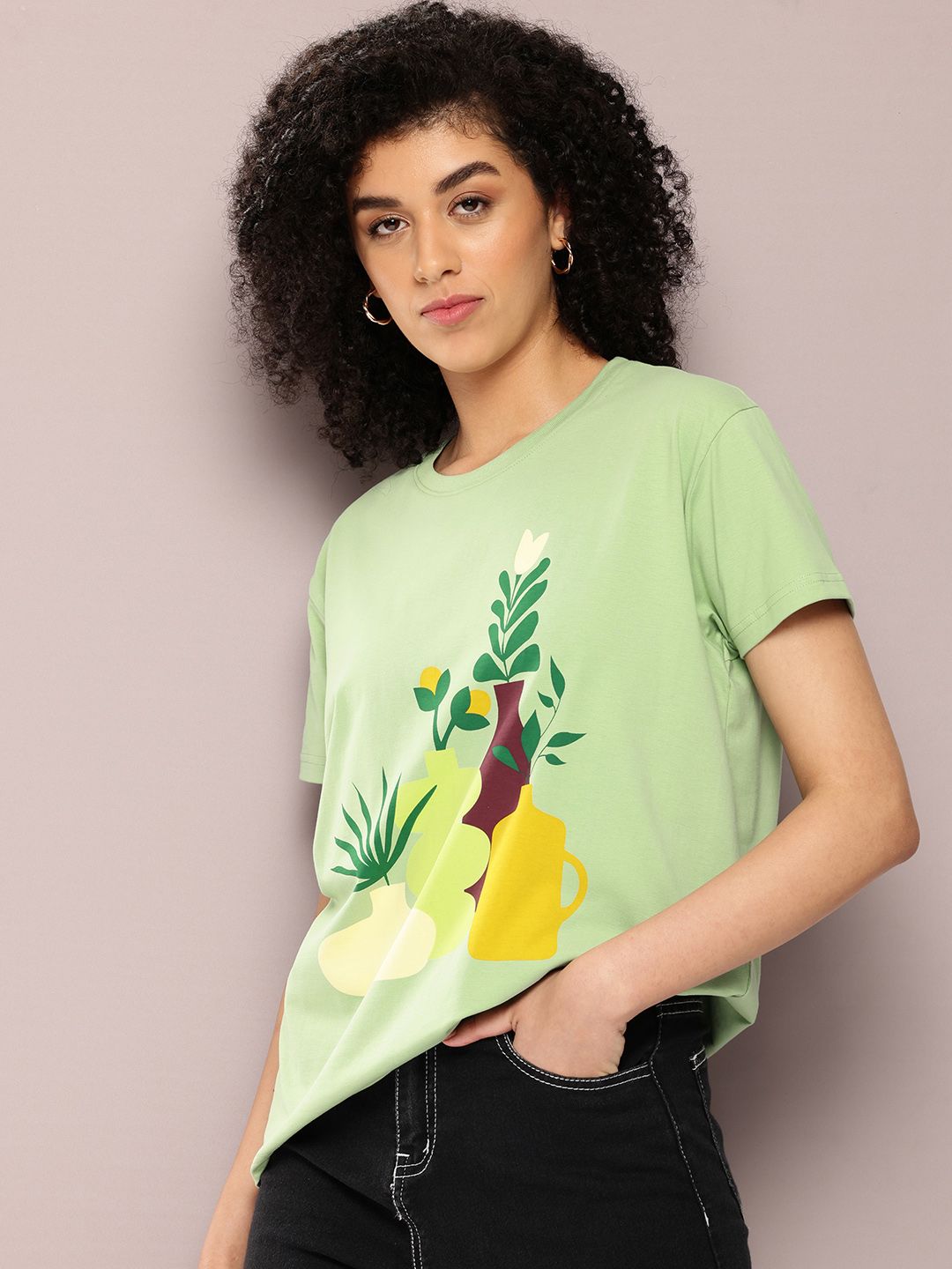 DILLINGER Women Graphic Printed Boxy T-shirt