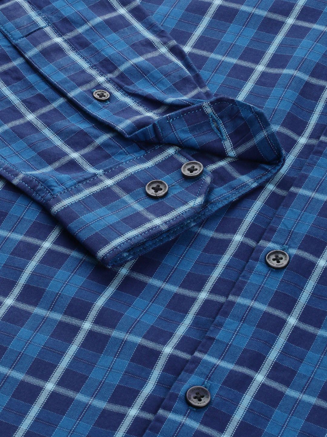 Park Avenue Men Slim Fit Tartan Checks Opaque Pure Cotton Casual Shirt