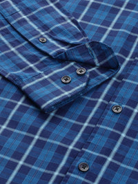 Park Avenue Men Slim Fit Tartan Checks Opaque Pure Cotton Casual Shirt