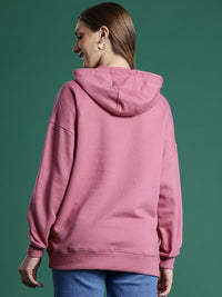 DressBerry Women Printed Hooded Sweatshirt