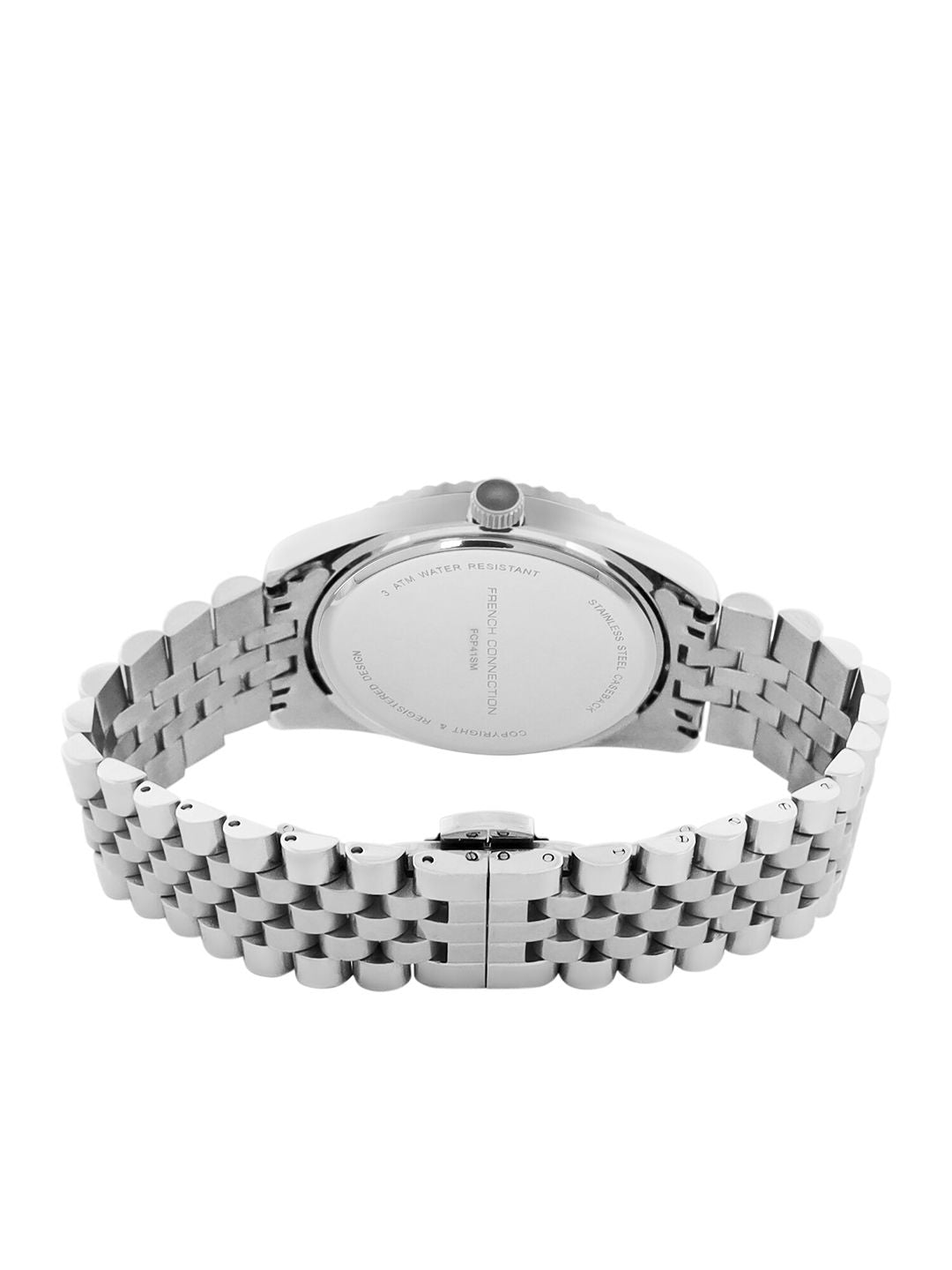 French Connection Men Stainless Steel Bracelet Style Straps Analogue Watch FCP41SM