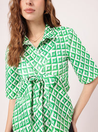 DressBerry Shape-Shifting Style Printed Shirt