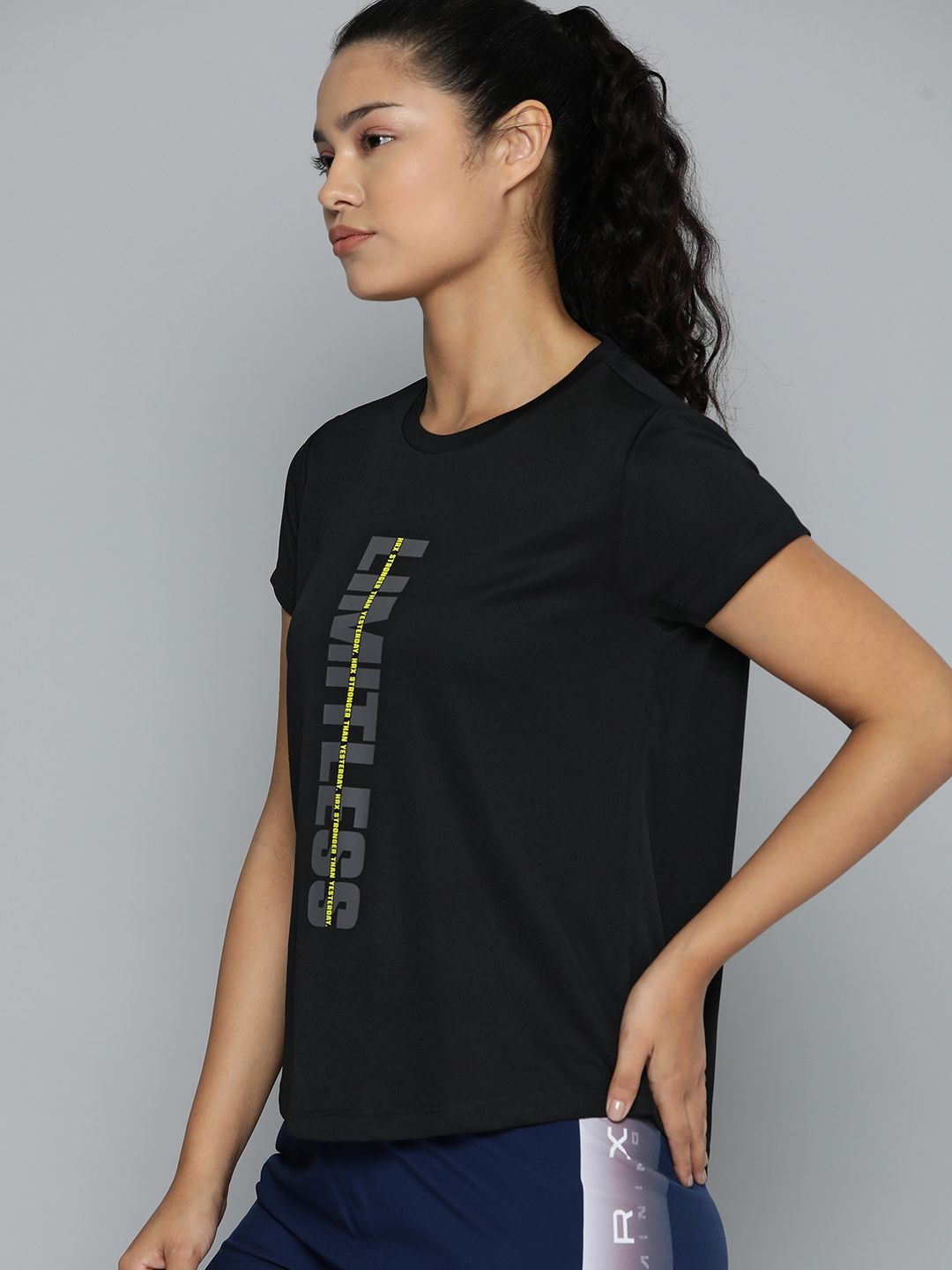 HRX by Hrithik Roshan Printed Rapid-Dry Training T-shirt