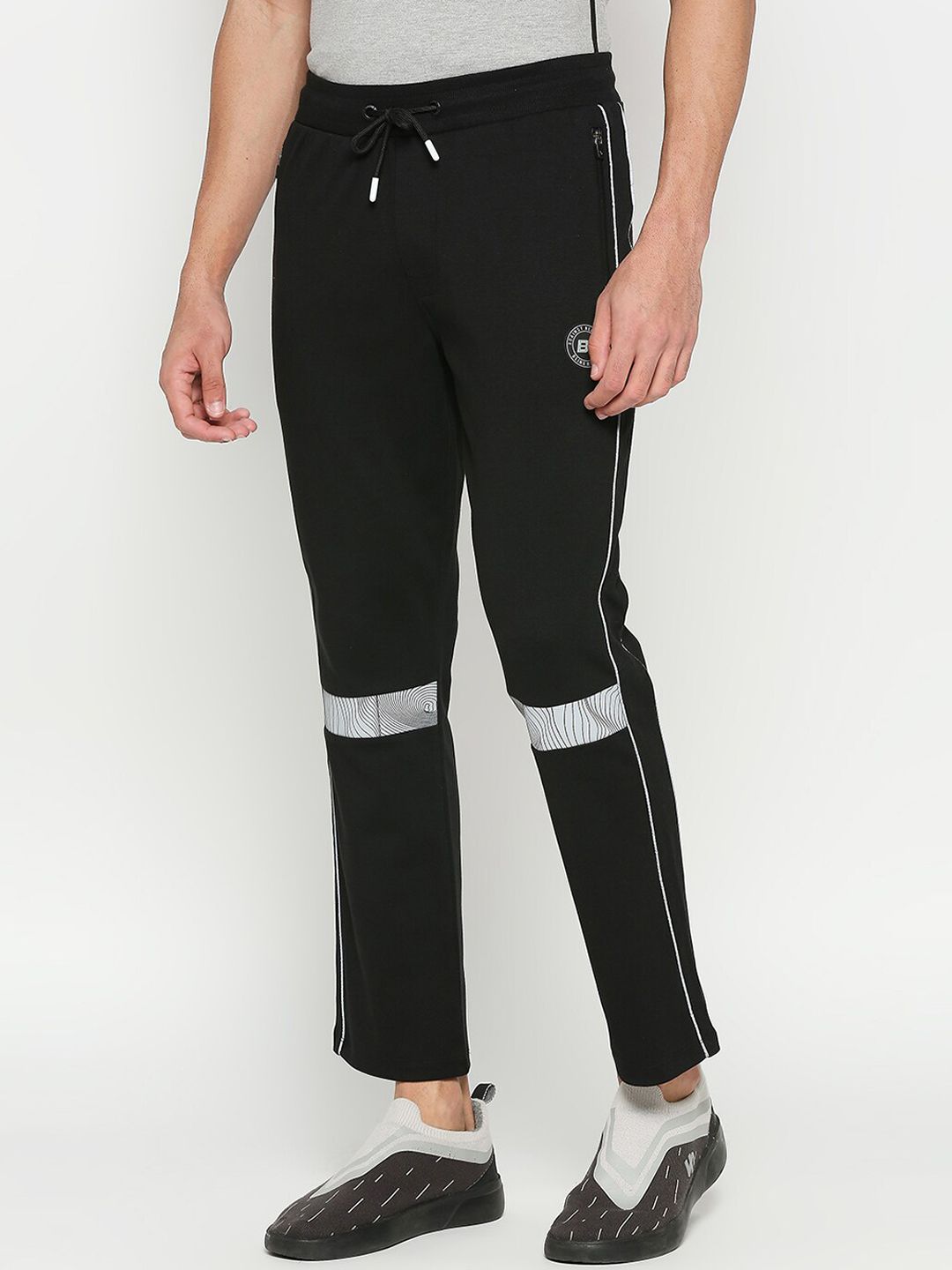 Being Human Men Mid-Rise Cotton Track Pants