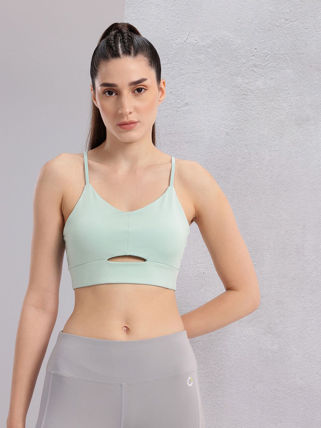 HRX by Hrithik Roshan Styled Back Full Coverage Lightly Padded Yoga Bra KY104_03_A