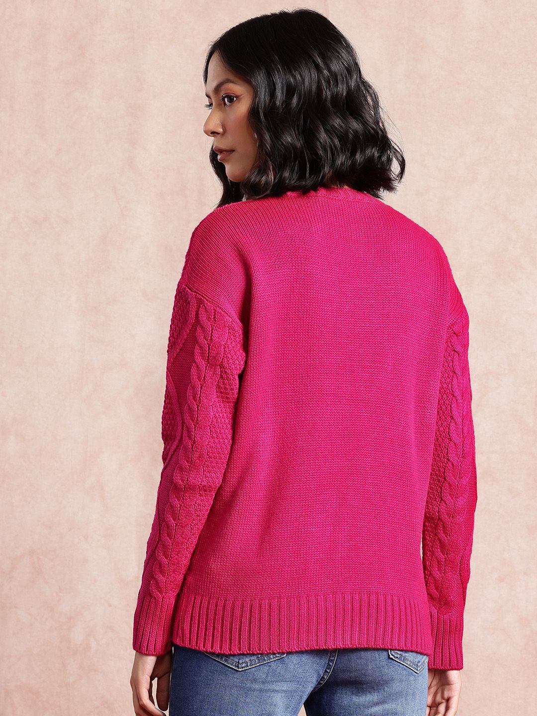 all about you Open-Knit Acrylic Pullover