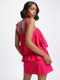 DressBerry Bubbly Bliss Layered Smocking Hot Playsuit