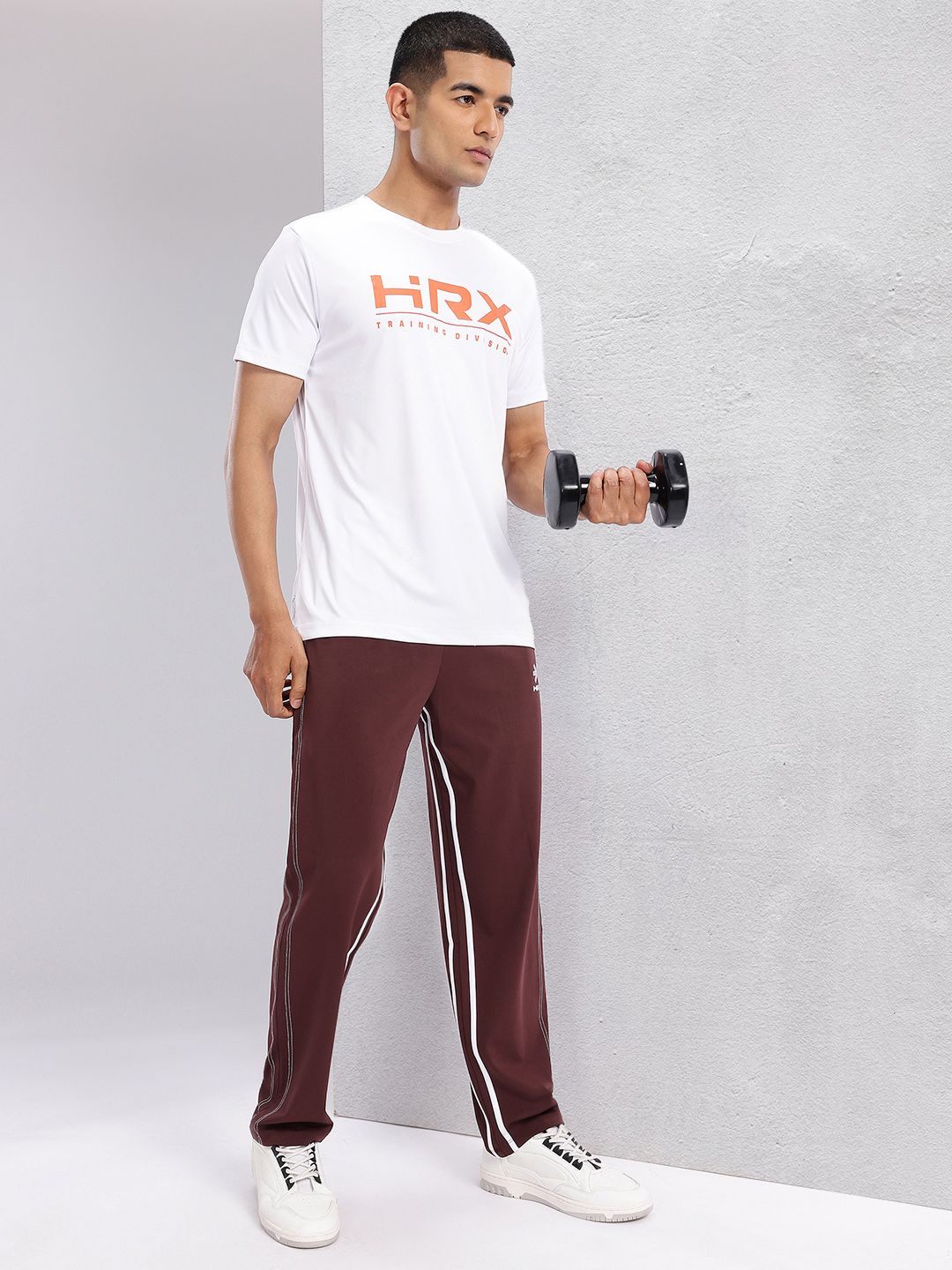HRX by Hrithik Roshan Men Striped Detail Training Track Pants