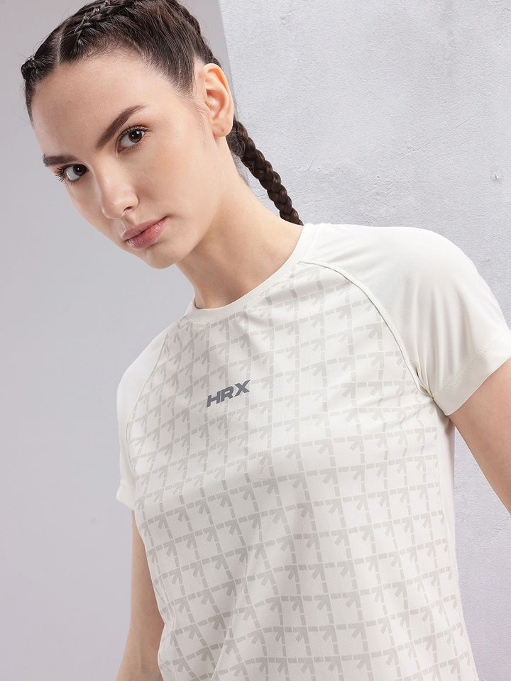 HRX by Hrithik Roshan Brand Logo Printed Rapid-Dry Running T-shirt