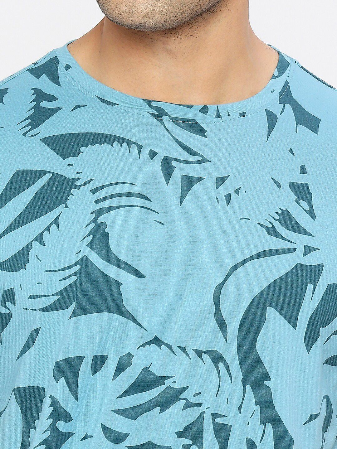 SPYKAR Abstract Printed Cotton T-shirt
