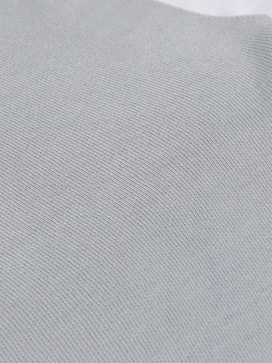 Tokyo Talkies Grey Boat Neck Acrylic Pullover