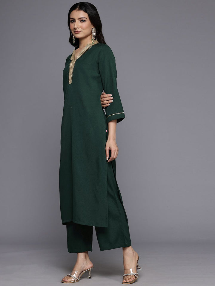 Varanga Women Yoke Design Gotta Patti Kurta With Palazzos & Dupatta