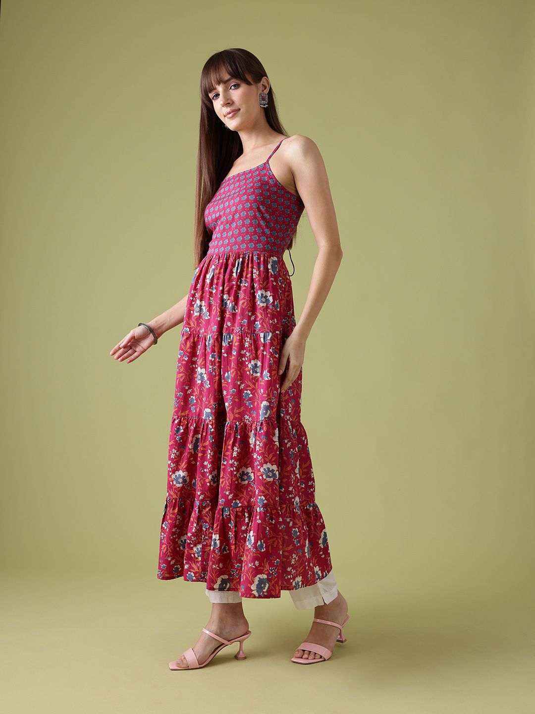 Anouk Floral Printed Pure Cotton Kurta