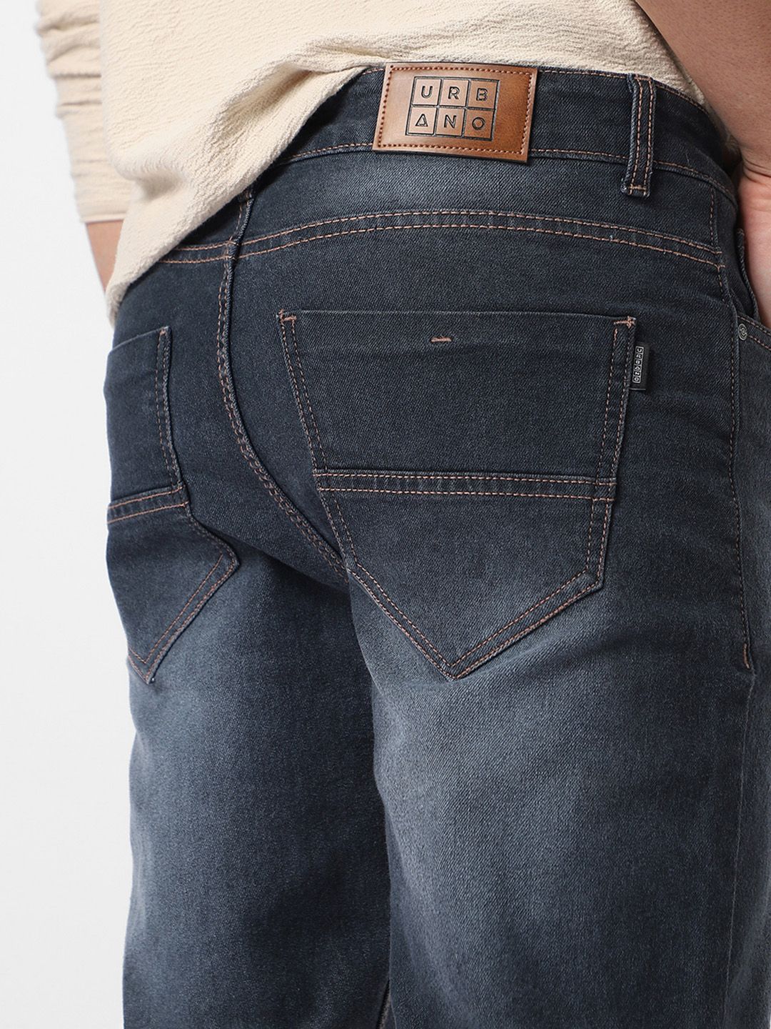 Urbano Fashion Men Regular Fit Washed Stretchable Jeans
