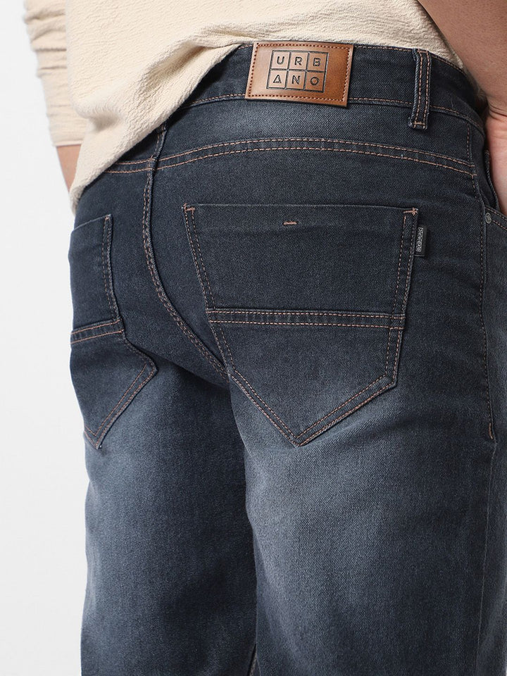 Urbano Fashion Men Regular Fit Washed Stretchable Jeans