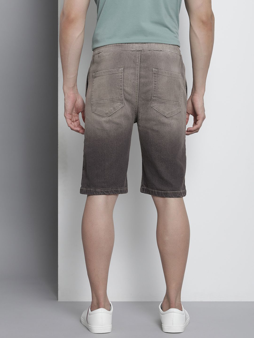 The Indian Garage Co Men Washed Denim Shorts