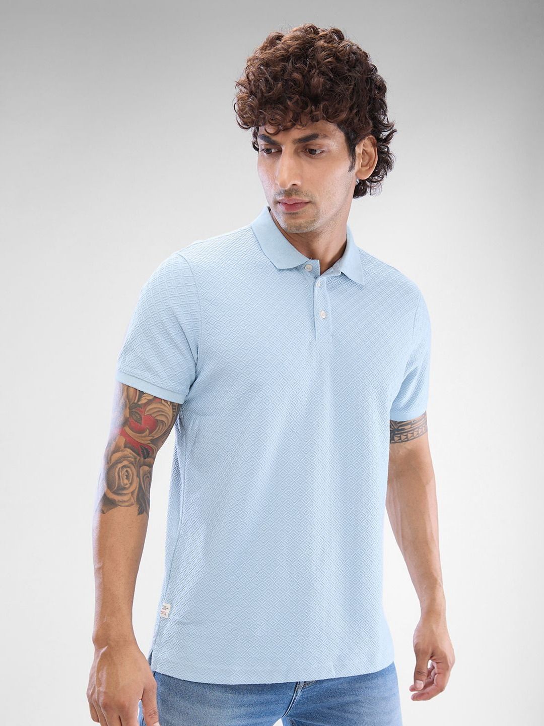 SPYKAR Men Polo Collar Solid  Slim Fit T-Shirt