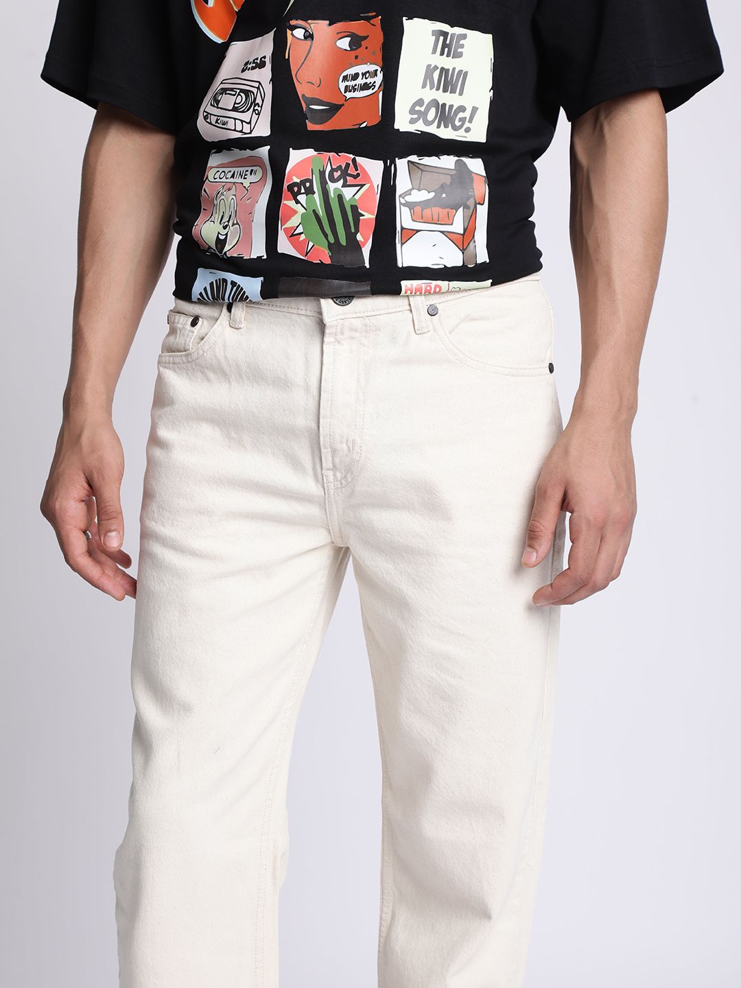 Bene Kleed Pure Cotton Mid-Rise Relaxed Fit Denim Jeans