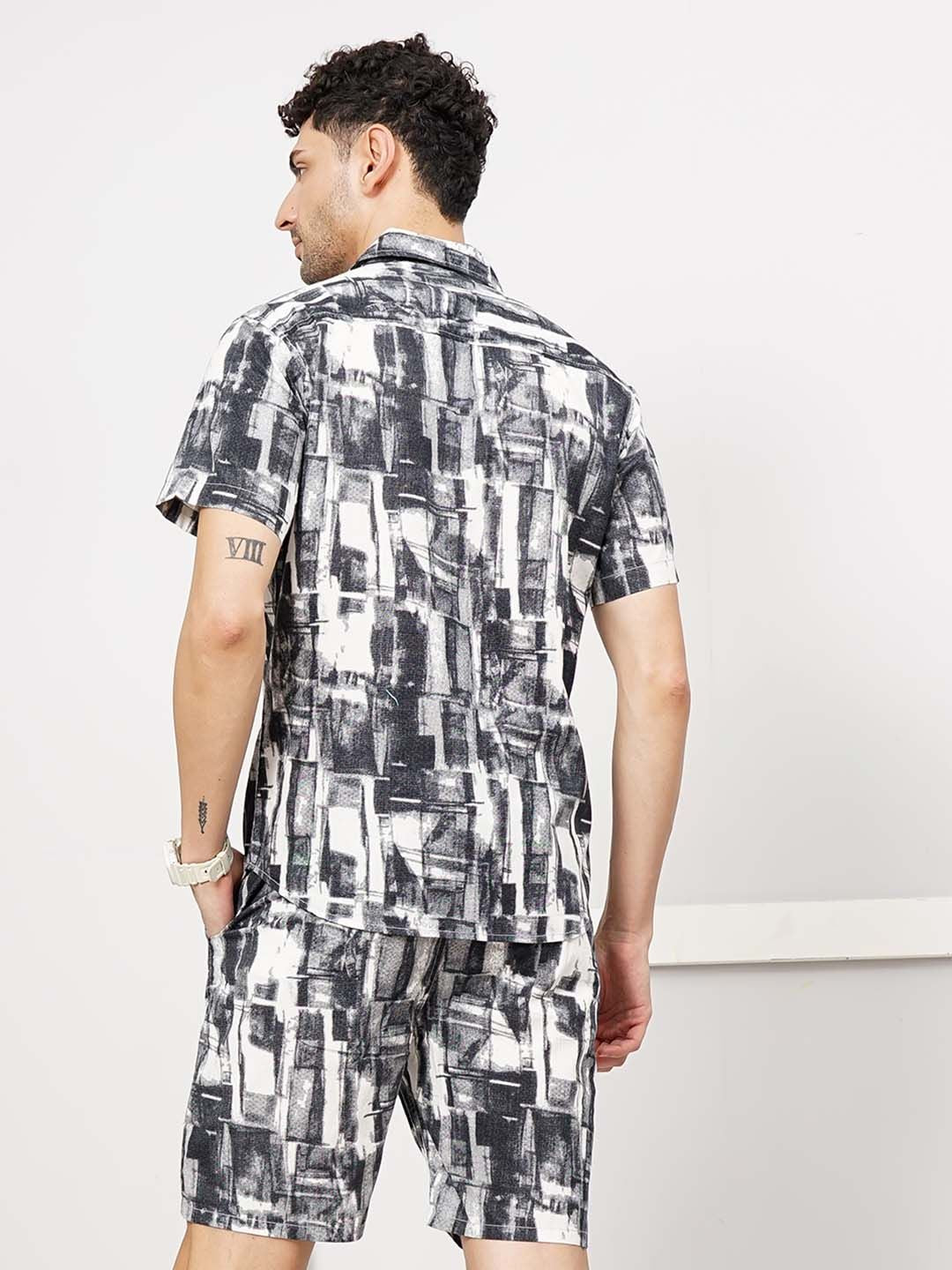 The Indian Garage Co Men Pure Cotton Printed Night suit