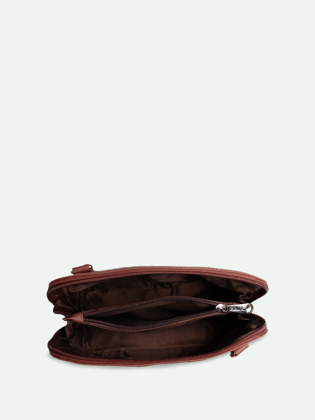 ZOUK Textured Oversized Structured Sling Bag