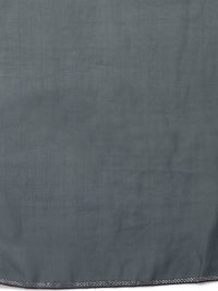 KLOTTHE Women Grey Embellished Burqa With Scarf