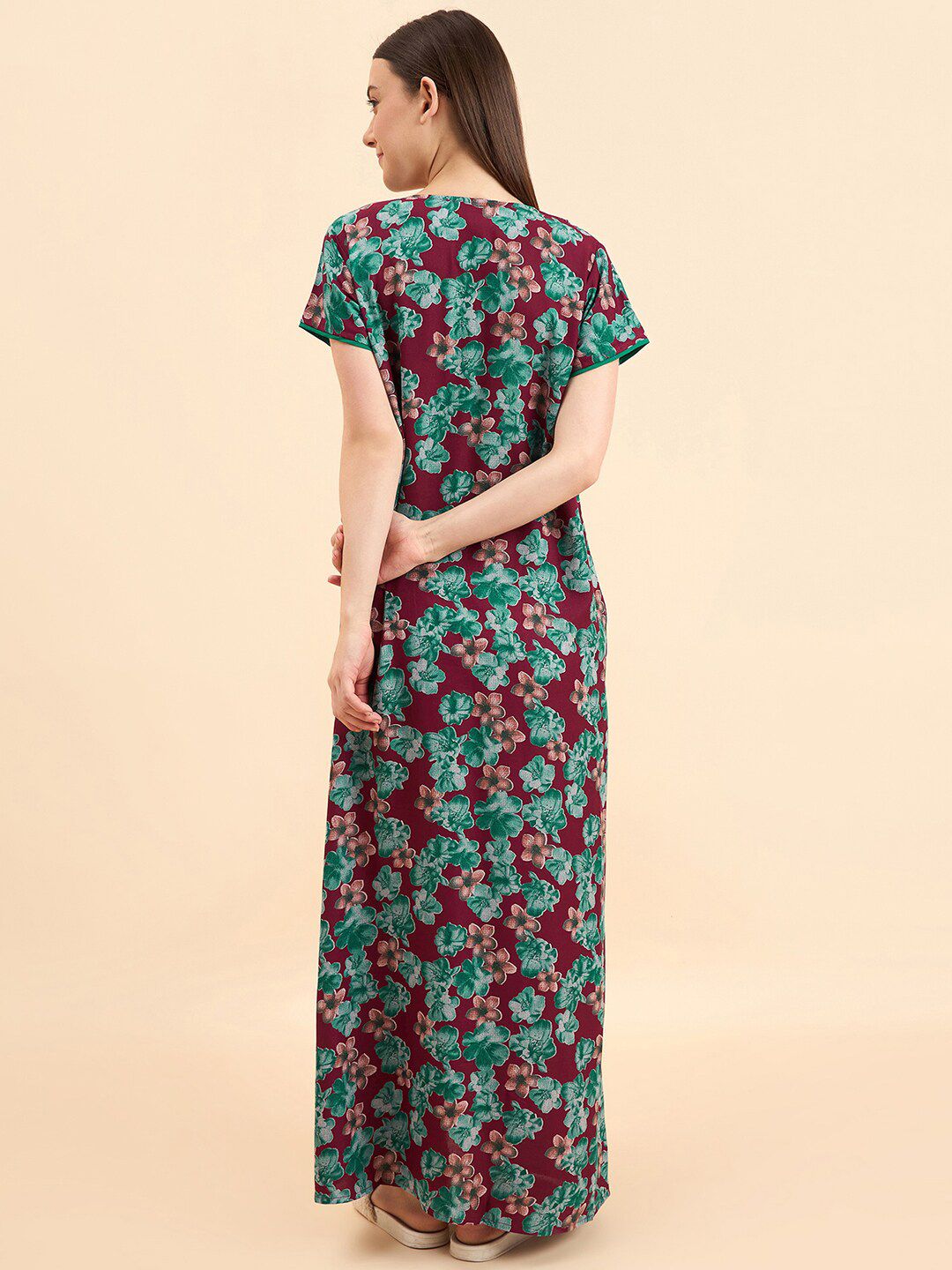 Sweet Dreams Printed Pure Cotton Maxi Nightdress