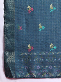 Indo Era Women Floral Embroidered Thread Work Kurta with Trousers & With Dupatta