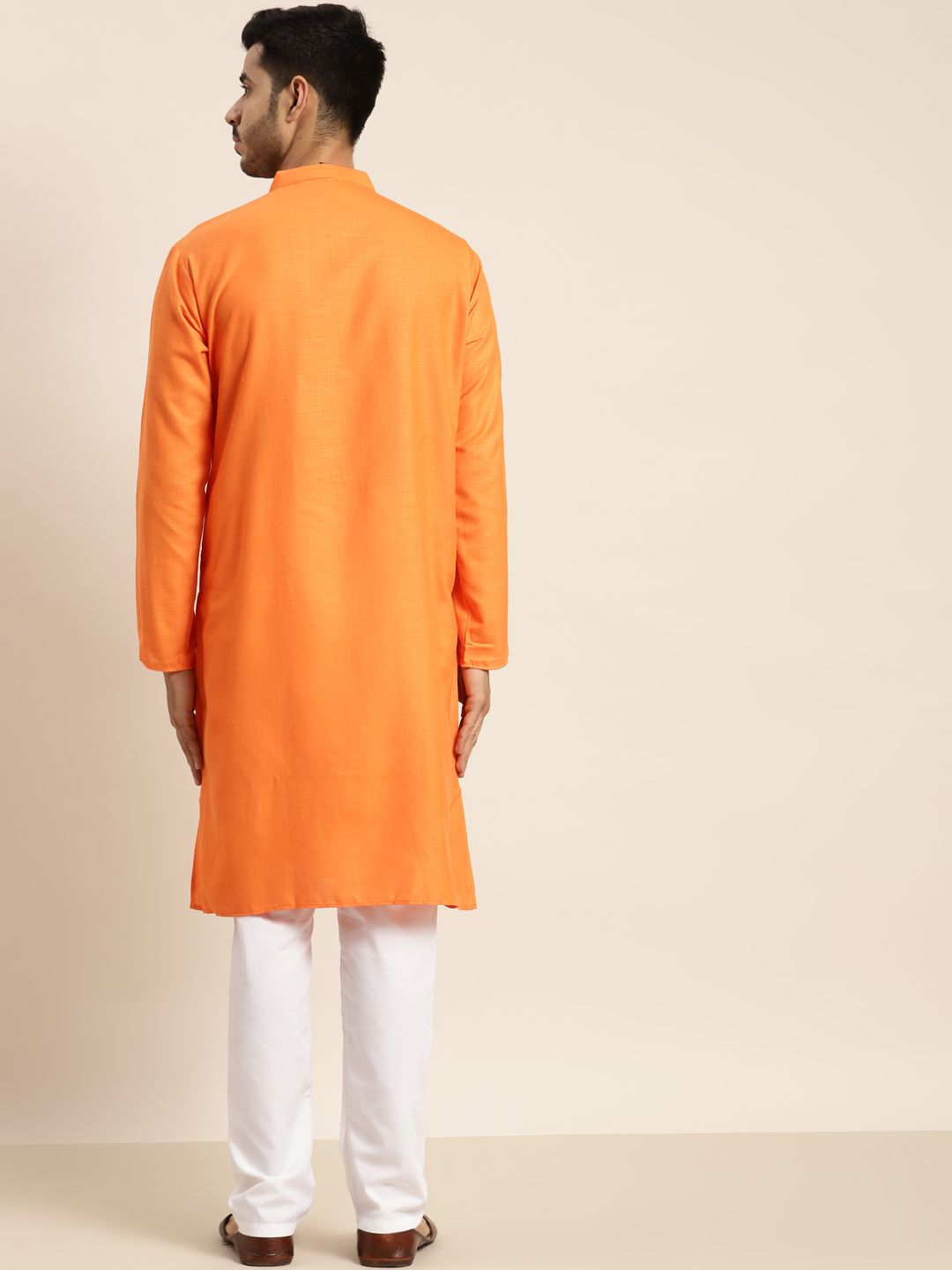 Anug by SOJANYA Men Orange Kurta