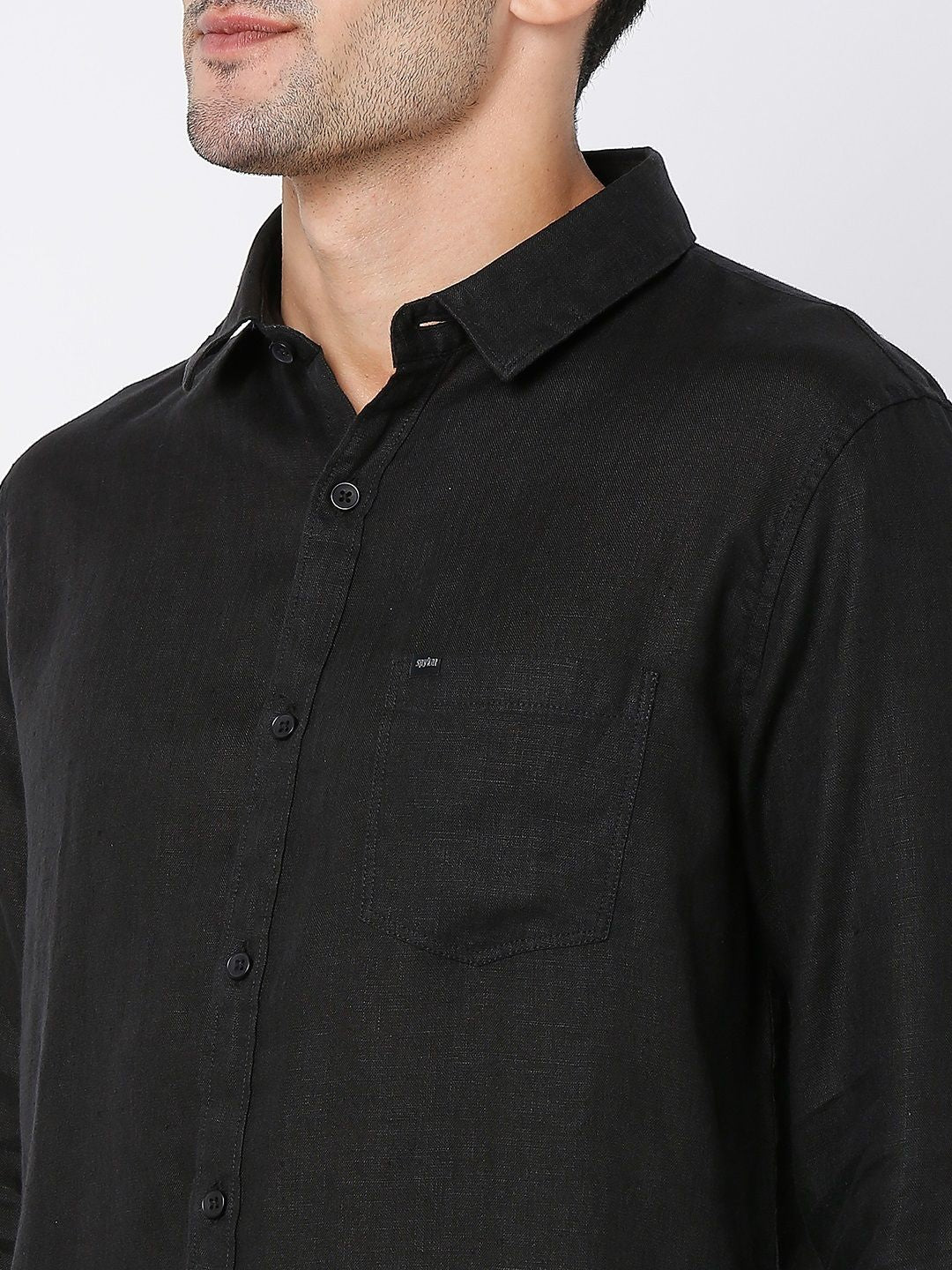 SPYKAR Linen Slim Fit Casual Shirt