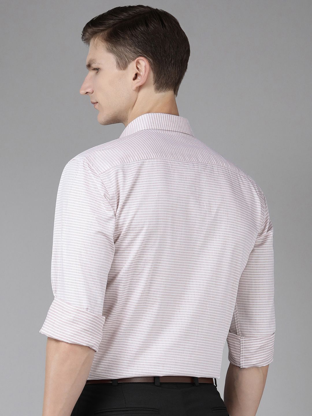 Park Avenue Self Design Slim Fit Pure Cotton Formal Shirt