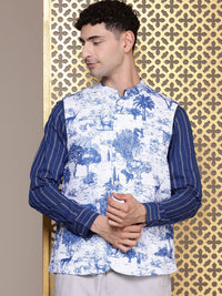 House of Pataudi Printed Rozana Nehru Jackets