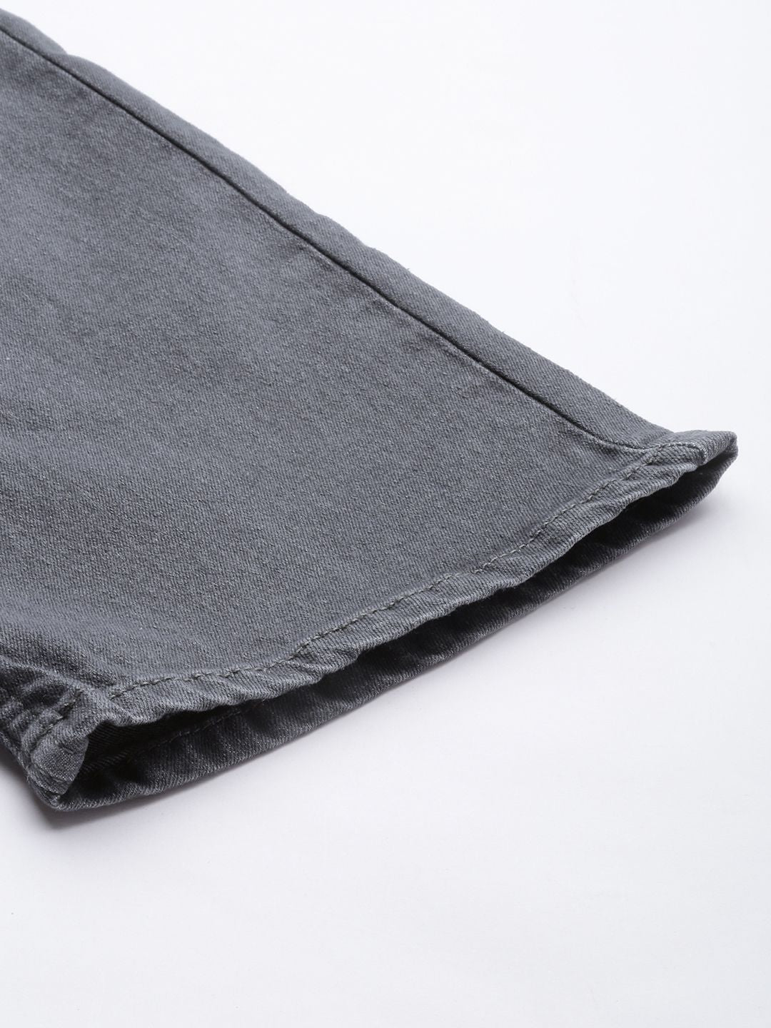 The Indian Garage Co Men Bootcut Heavy Fade Stretchable Jeans