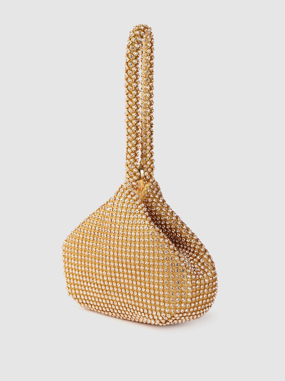 Lino Perros Gold-Toned Embellished Potli Clutch