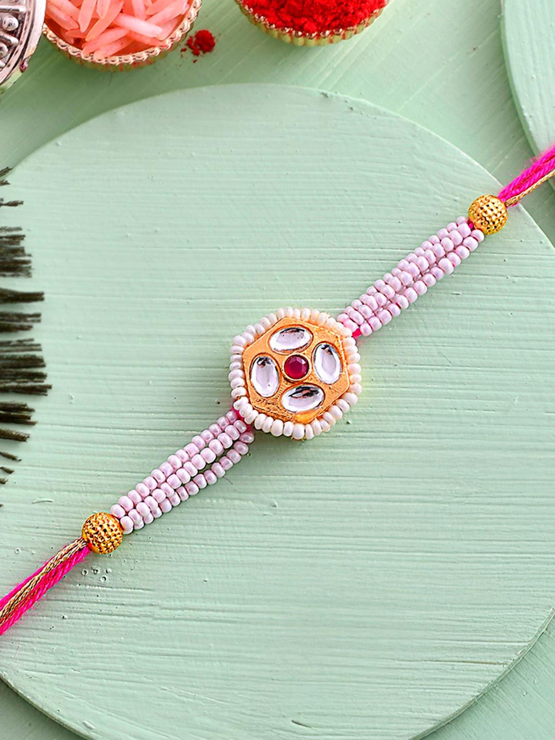 Voylla Men Kundan Rakhi