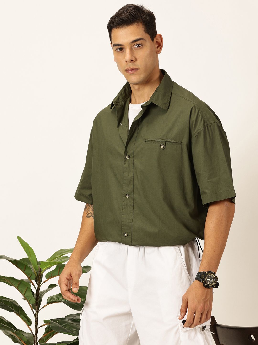 Thomas Scott Men Premium Opaque Casual Shirt
