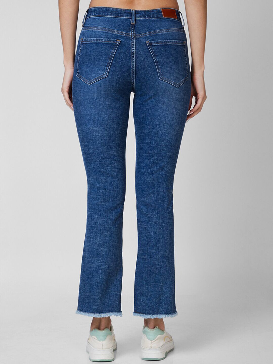 SPYKAR Women Bootcut Mid Rise Clean Look Light Fade Cropped Jeans