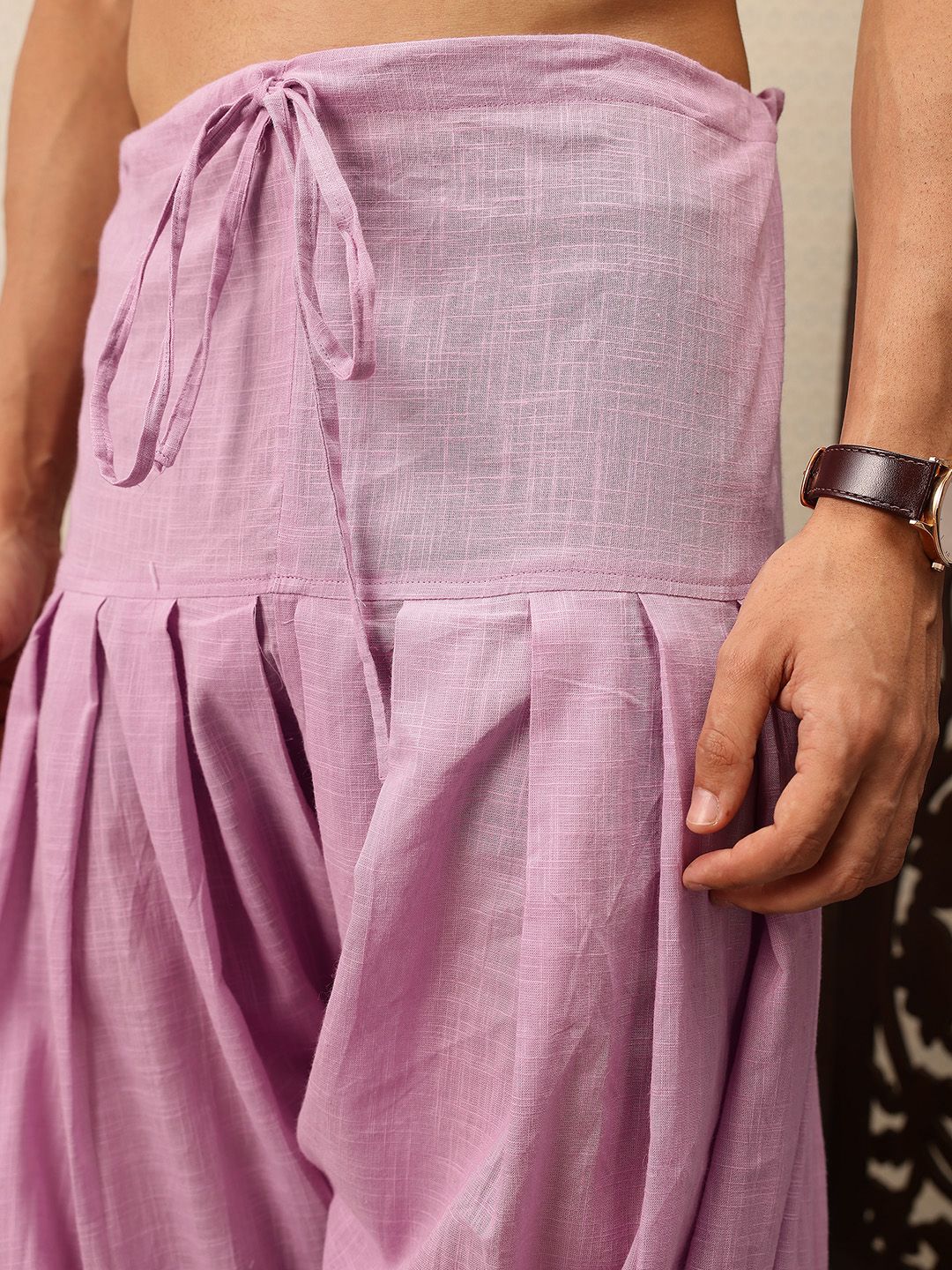 House of Pataudi Floral Embroidered Pure Cotton Jashn Kurta with Salwar