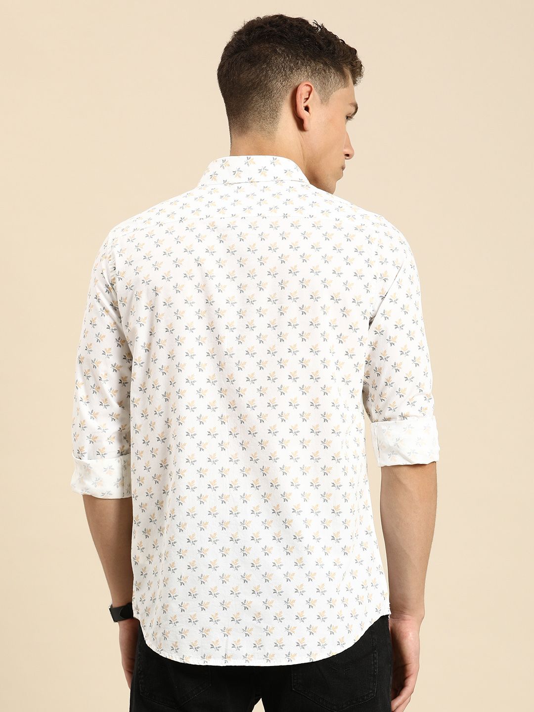 Being Human Pure Cotton Floral Printed Casual Shirt