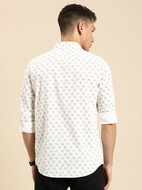 Being Human Pure Cotton Floral Printed Casual Shirt